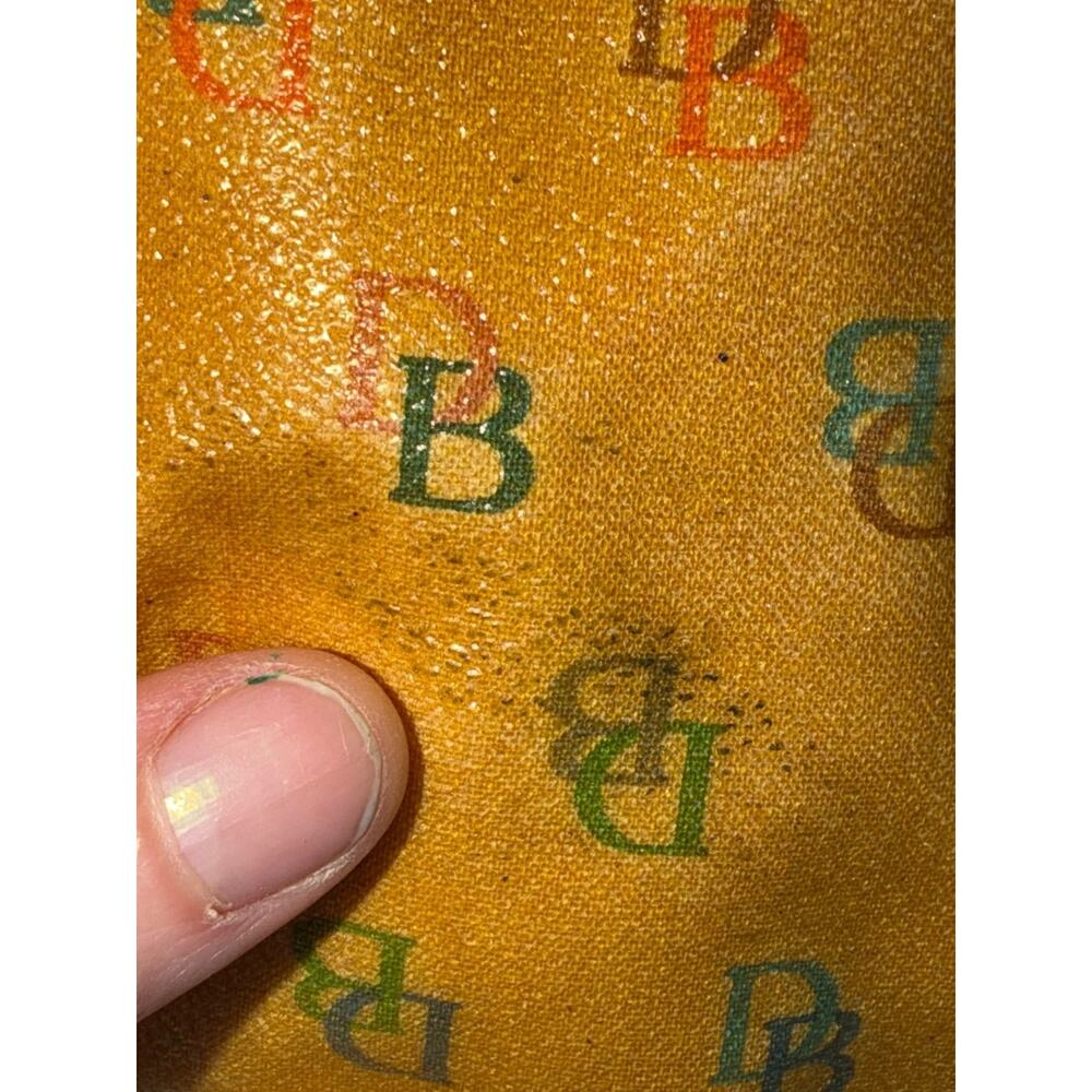 Dooney & Bourke Doodle It Rainbow Monogram Hobo Shoulder Bag S Yellow Womens - Picture 9 of 16